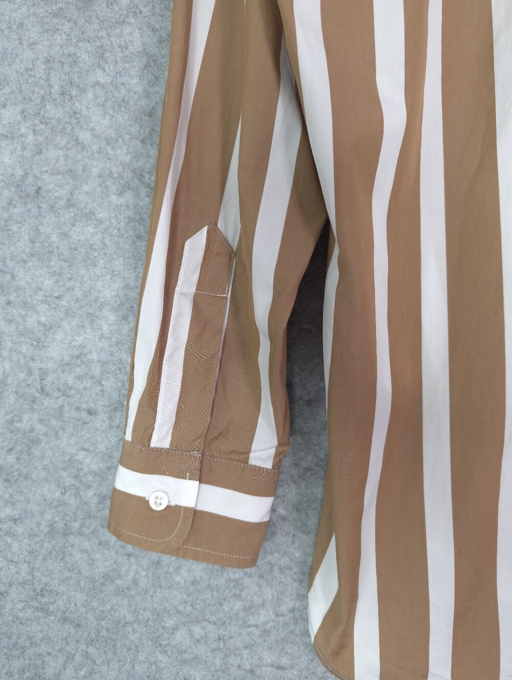 Frank & Eileen Joedy‎ Button Up Shirt in Camel Stripe - Picture 8 of 11